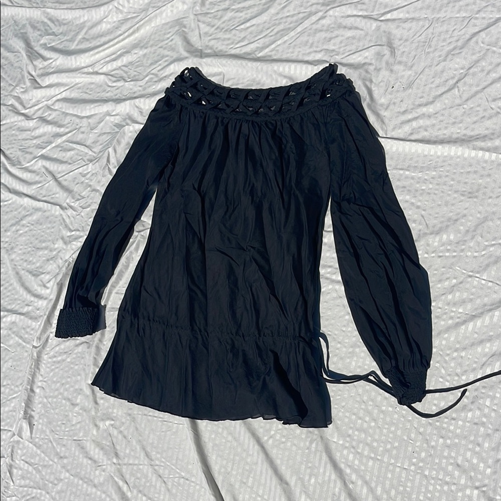 Roberto Cavalli Elegant Black Off-Shoulder Blouse
